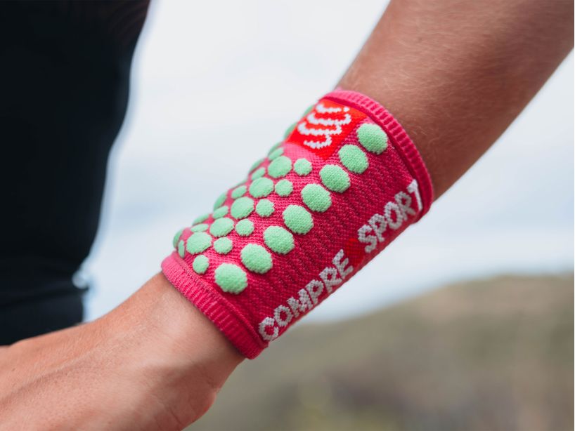 SWEATBANDS 3D.DOTS - HOT PINK